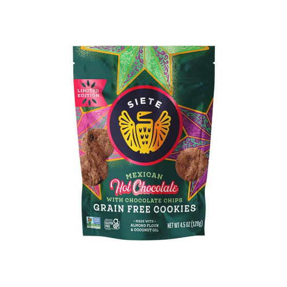 Grain-Free Mexican Hot Chocolate Cookies with Chocolate Chips