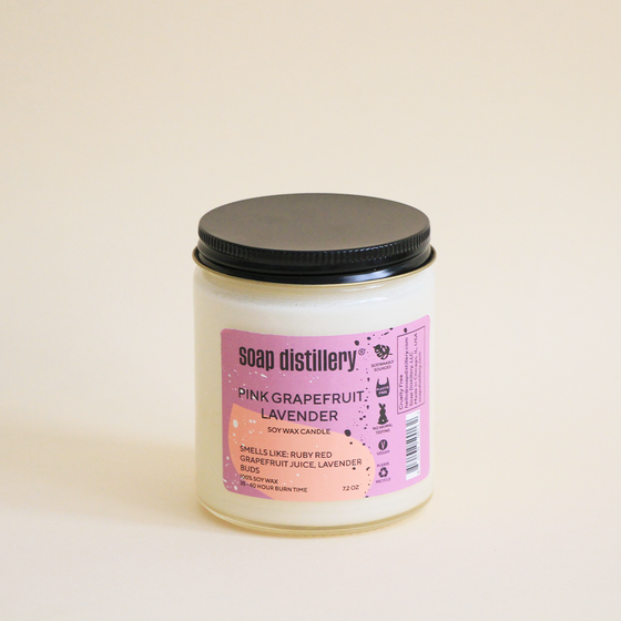 Pink Grapefruit Lavender Candle