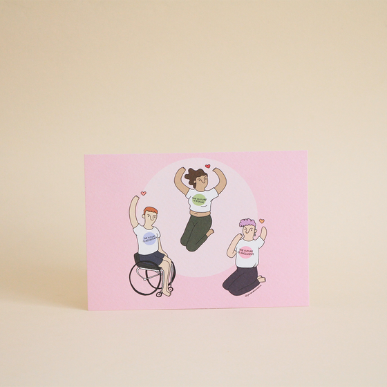The Future Is Inclusive Postcard Print