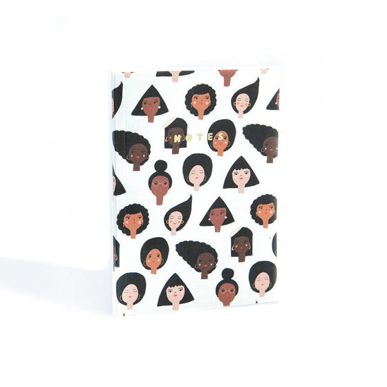 Geometric Girls Small Notebook