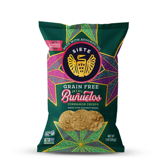 Siete Grain-Free Cinnamon Crisps Mini Bunuelos