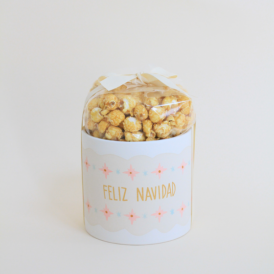 Feliz Navidad Popcorn Planter